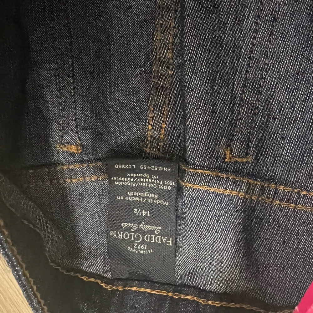 Faded Glory jeans! Boot it’s size 14.5